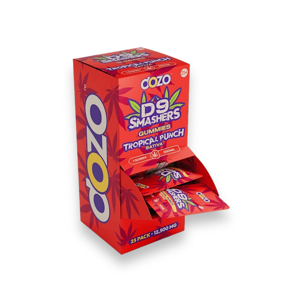 Dozo D9 Smashers Tropical Punch 500mg Sativa Gummies 1ct