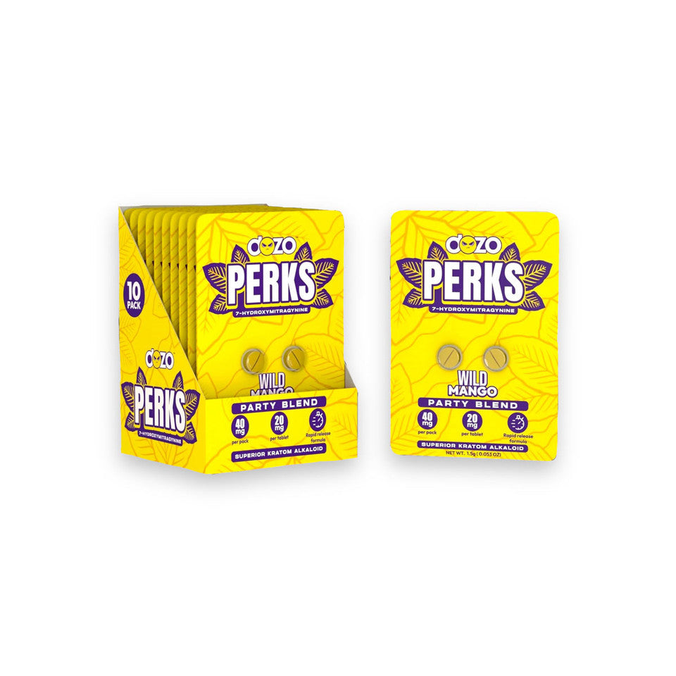 Dozo Perks 7-hydroxymitragynine Party Blend Wild Mango