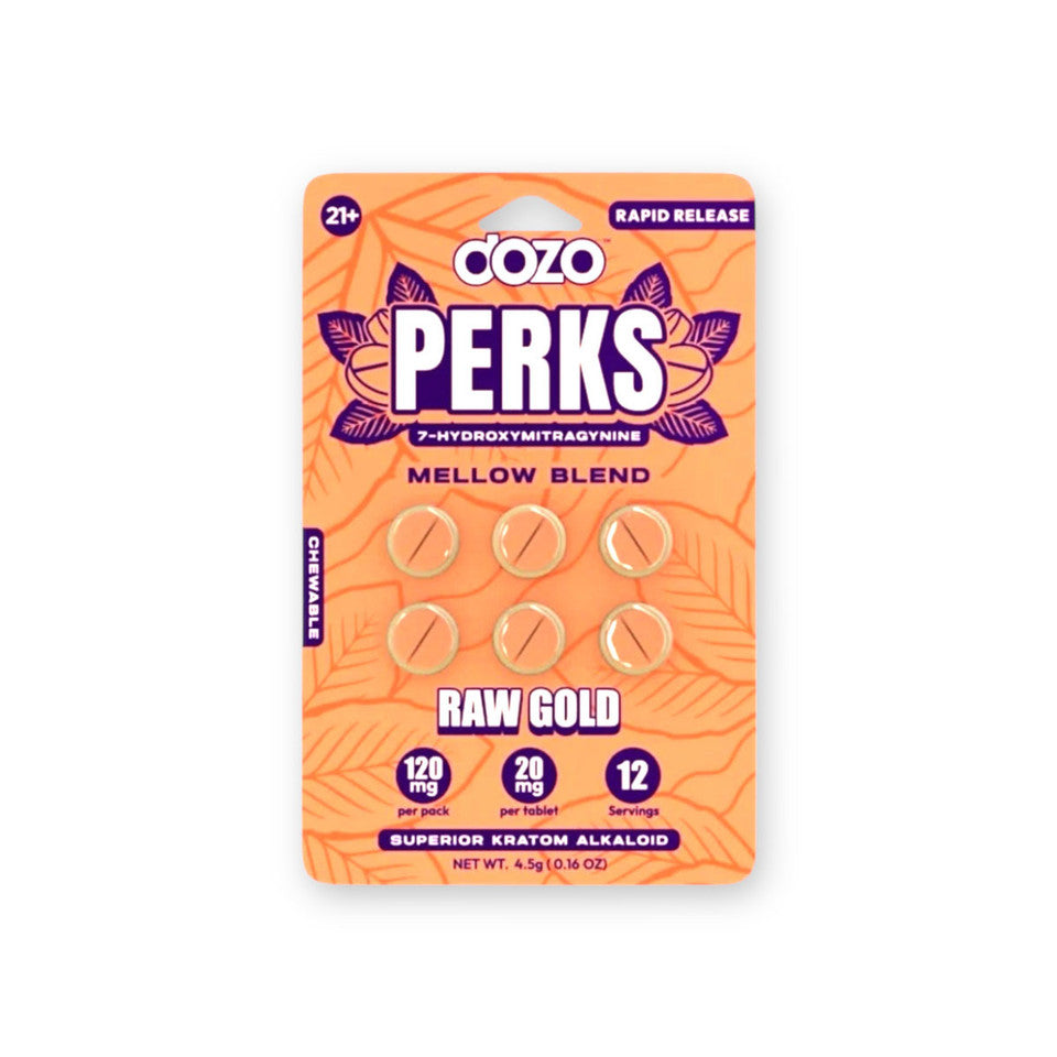 Dozo Perks 7-hydroxymitragynine Mellow Blend Raw Gold
