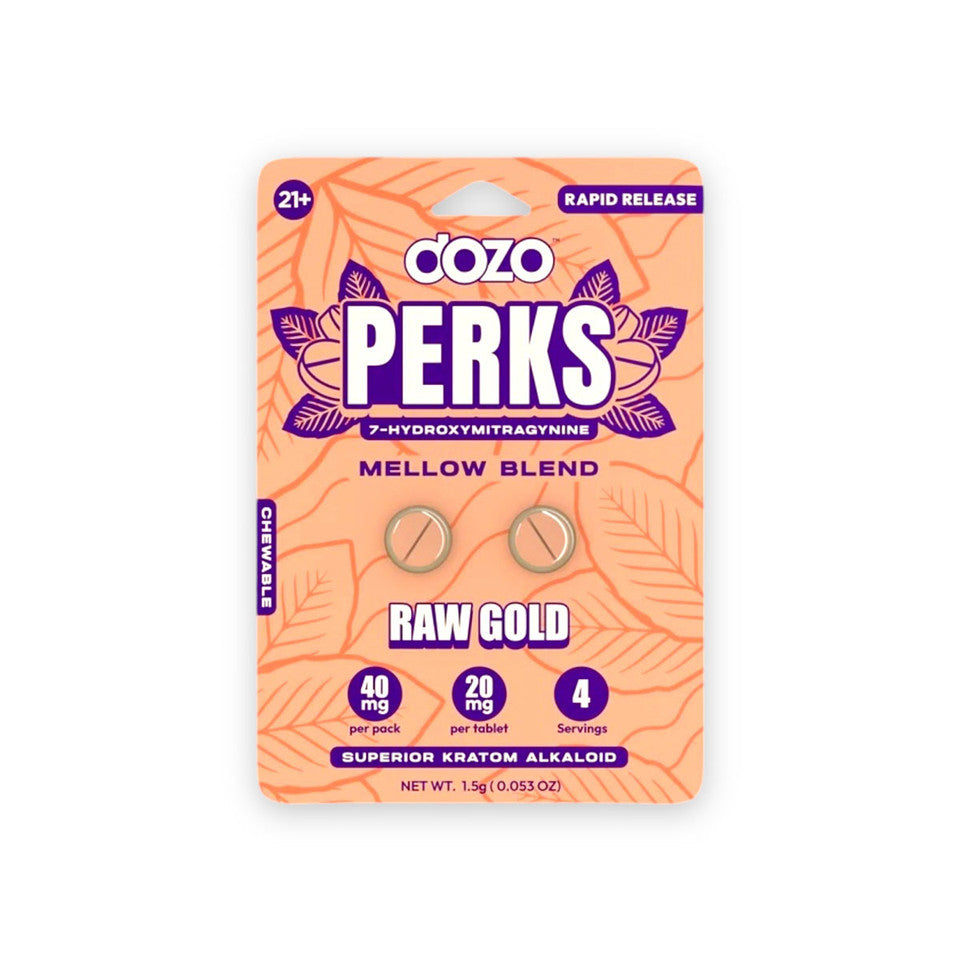 Dozo Perks 7-hydroxymitragynine Mellow Blend Raw Gold