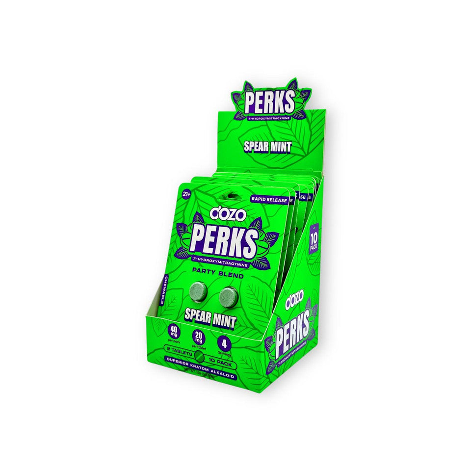 Dozo Perks 7-hydroxymitragynine Party Blend Spear Mint
