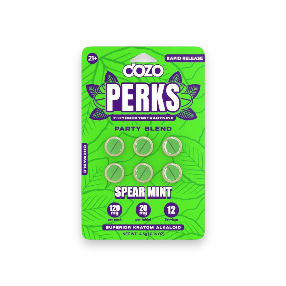 Dozo Perks 7-hydroxymitragynine Party Blend Spear Mint