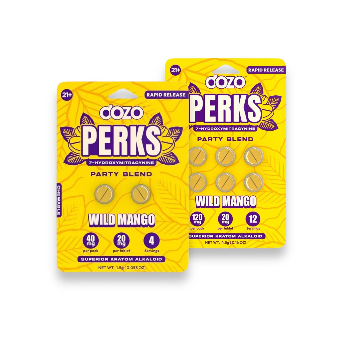 Dozo Perks 7-hydroxymitragynine Party Blend Wild Mango