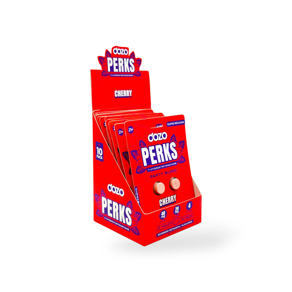 Dozo Perks 7-hydroxymitragynine 20mg Tablets Cherry