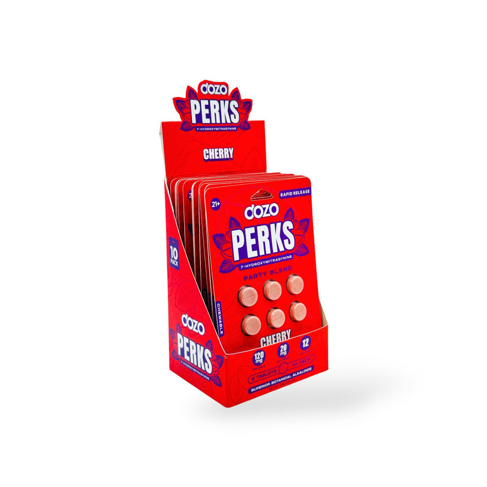 Dozo Perks 7-hydroxymitragynine 20mg Tablets Cherry