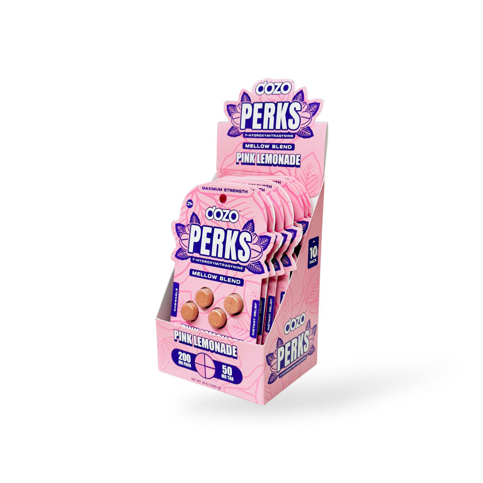 Dozo Perks Maximum Strength 7-OH Mellow Blend Pink Lemonade 50mg
