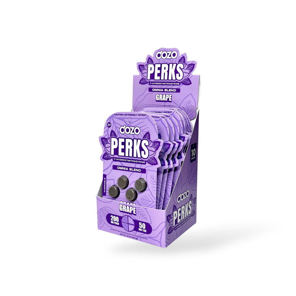 Dozo Perks Maximum Strength 7-OH Omnia Blend Grape 50mg