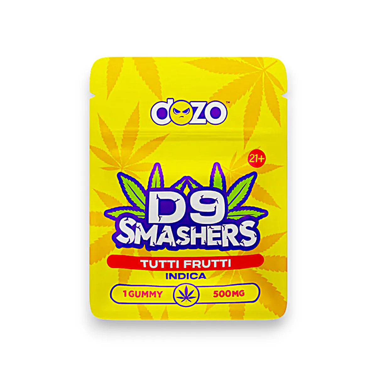 Dozo D9 Smashers Tutti Frutti 500mg Indica Gummies 1ct