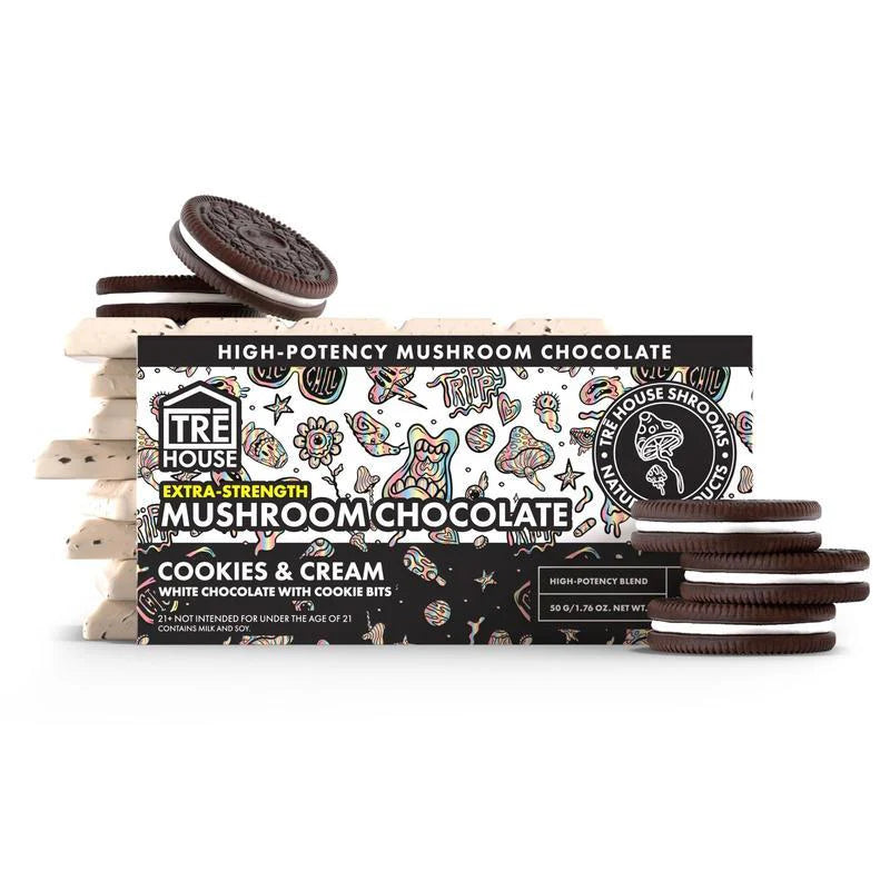 Extra-Strength Mushroom Chocolate Bar With Cookies And Cream