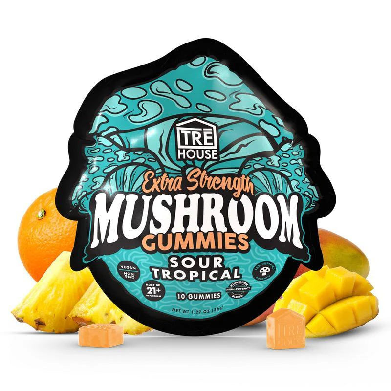Fresh Sour Tropical Extra-Strength Mushroom Gummies